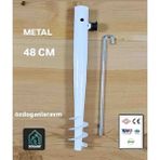 Dogant Plaj Şemsiyesi Kazığı Beyaz Metal