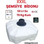 Dogant Plastik Şemsiye Bidonu 50 Litre Su 70 kg Kum - Beyaz