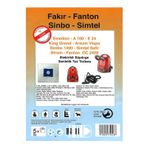 Dogant Sinbo Svc 3486 Elektrikli Süpürge Bez Kumaş Toz Torbası 20 Adet+Motor Koruma Filtresi