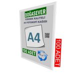 Doğasever Yüksek Kaliteli A4 Fotokopi Kağıdı 100 Adet 80 Gr