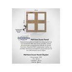 DOGGA PROFILE-PANEL İskandinav Duvar Paneli Mdf Cnc İşlemeli Dekoratif Boyanabilir Duvar Paneli Duvar Çıtası(48x48)