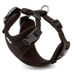 Doggie 1.5x40-50 cm Black Havalı Dokumadan El Yapımı Köpek Göğüs Tasması