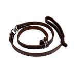 Doggie 1,1 x 150 cm Yağlıkahve Yağlı Deri Boğmalı Eğitim Gezdirme Tasma