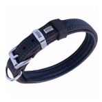 Doggie 2x35-40 cm Yağ Yeşili Yağlı Gerçek Deriden El Yapımı Köpek Boyun Tasması