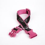 Doggie 3 cm x 36-60 cm Mor Köpek Desenli Dokuma Köpek Boyun Tasması