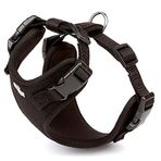 Doggie ADGT10XS-SYH 30x35 cm Siyah Havalı Ped Dokuma Köpek Göğüs Tasması