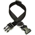 Doggie Ayarlanabilir Özellikli Dokumadan El Yapımı Siyah 1.5x25-40 cm Köpek Boyun Tasması