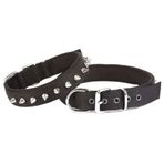 Doggie Comfort Dokuma Kemikli Medium Siyah 3x42-50 Köpek Boyun Tasması