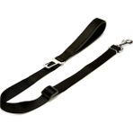 Doggie Dokumadan El Yapımı Emniyet Kemerli Siyah 2.5x80-120 cm Köpek Gezdirme Aparatı