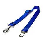 Doggie Dokumadan El Yapımı Kemerli Lacivert 2.5x50-80 cm Köpek İçin Emniyet Bağlantı Aparatı