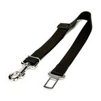 Doggie Dokumadan El Yapımı Kemerli Siyah 2.5x50-80 cm Köpek İçin Emniyet Bağlantı Aparatı
