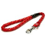 Doggie El Yapımı Örgülü Kırmızı 2.5x120 cm Köpek Gezdirme Kayışı