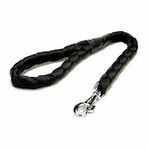 Doggie El Yapımı Örgülü Siyah 2.5x120 cm Köpek Gezdirme Kayışı