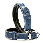 Doggie Fırstclass Mavi 1.5x20-25 cm Small Köpek Deri Boyun Tasması
