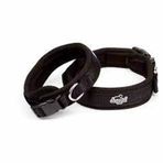 Doggie Hava Alan Dokumadan El Yapımı Siyah 1.5x30-40 cm Köpek Boyun Tasması