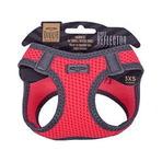 Doggie Havalı Dokuma Pembe 3XS 22-26 cm Reflektör Serisi Küçük Irk Köpek Göğüs Tasması