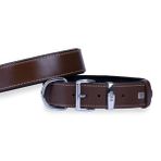 Doggie Konfor Deri Kahverengi Small 4x47-55 cm Köpek Boyun Tasması