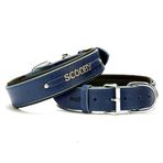 Doggie Konfor Deri Royalblue 3,5x47 55 cm Köpek Boyun Tasması