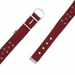 Doggie Konfor Dokuma Bol Çivili Kırmızı 4x52-60 cm Boyun Tasması