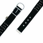 Doggie Konfor Dokuma Bol Çivili Siyah 5x50-60 cm Boyun Tasması