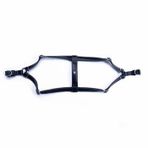 Doggie Konfor Ronin Deri Siyah 2x45-55 cm Köpek Göğüs Tasması