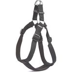 Doggie Konforlu Dokumadan El Yapımı Ronin Model 3XL Siyah 3x75-85 cm Köpek Göğüs Tasması