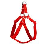 Doggie Konforlu Dokumadan El Yapımı Ronin Model Kırmızı 1.5x40-45 cm Köpek Göğüs Tasması