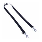 Doggie M 2x70-70 cm Siyah Dokuma Emniyet Kemerli Köpek Gezdirme Kayışı