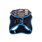 Doggie Mavi M 38-44 cm Havalı Dokuma Neon Serisi Küçük Irk Köpek Göğüs Tasması