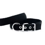 Doggie Polar Dokumadan El Yapımı Siyah 1.5x25-30 cm Köpek Boyun Tasması