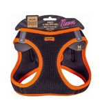 Doggie Turuncu 38-44 cm M Beden Havalı Dokuma Neon Serisi Küçük Irk Göğüs Tasması