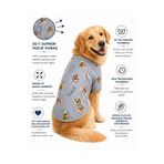 DOGİ&DOG Büyük Irk Gray Love Yazlık Köpek T-Shirt Köpek Kıyafeti (11-45KG)