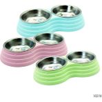 Doglife Ally Paws Çelik 2x370 ml Kedi Köpek Mama ve Su Kabı