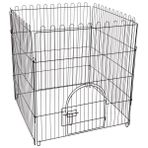 Doglife K2-1 Doglife Köpek Oyun Çiti Kapılı 84X95 cm 4 Parça Siyah Renk