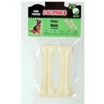 Dogmozz 2x15 cm Beyaz Premium Deri Pres Köpek Kemiği