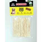 Dogmozz Premium Stick İnce Burgu Beyaz 50 Adet Deri Çubuk
