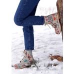 Dogo Bitter Sweet Winter Tasarım Gri Vegan Deri Uzun Kadın Bot