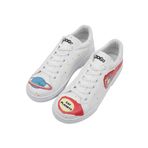 Dogo Kadın Vegan Deri Bej Watercolor and Sailors Tasarım Sneakers