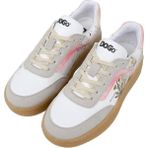Dogo Kadın Vegan Deri Beyaz Sneakers - Botanical Notes Tasarım - Renkli