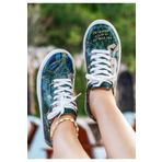 Dogo Kadın Vegan Deri Çok Renkli Sneakers - The Forest Always Whispers Tasarım