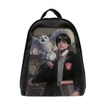 Dogo Kadın Vegan Deri Siyah Sırt Çantası - Warner Bros Harry And Hedwig Harry Potter Tasarım