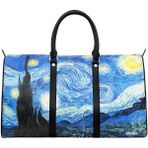 Dogo Unisex Vegan Deri Çok Renkli Seyahat Çantası - Vincent Van Gogh Starry Night Tasarım - STN - Multi