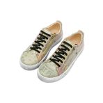 Dogo Vegan Deri Yeşil Summer Checklist Tasarım Kadın Sneakers