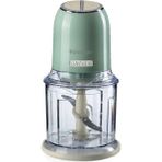 Doğrayıcı Yeşil 0438/04-2 Hız Kademeli, 2 Buton ve 4 Paslanmaz Çelik Bıçak, Sebze Doğrayıcı, Buz Kırıcı Özellikli, 600 ml Ölçekli Kupa ile Kullanım