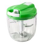 Doğrayıcı,900ml Çekme Tipi Soğan Kıyıcı Sarımsak Kıyma Makinesi, 3 Paslanmaz Çelik Bıçaklı | Seyahat, Kamp, Küçük Mutfaklar, RV'ler için Taşınabilir El Sebze Doğrayıcı Dicer Fukamou