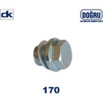 Dogru Kaucuk 170 Doğru Kauçuk 170 Karter Tapası H100 L300 Starex Accent Bongo Tum Modeller