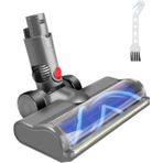 Doğrudan sürücü temizleyici kafa türbin zemin aracı Dyson V6 DC58 DC59 DC62 DC74 vakum temizleyici, doğrudan sürücü fırça kafa ile LED toz ışıkları loor temizleyici
