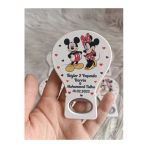 Doğrukan Hediyelik 50 Adet Minnie Mickey Mouse Kardeş Balon Açacak Magnet Yenidoğan Doğum Günü Hediyelikleri