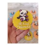 Doğrukan Hediyelik Panda Figürlü Pleksi Yenidoğan Doğum Günü Magnet Hediyelik(10 Adet)