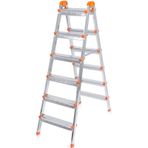 Doğrular Çift Çıkışlı 6 Basamaklı Metal Merdiven